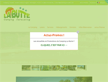 Tablet Screenshot of camping-la-butte.com